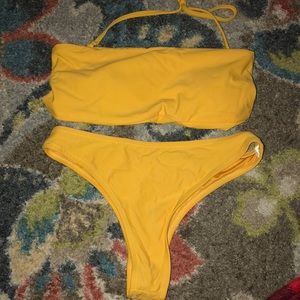 Yellow bathing suit